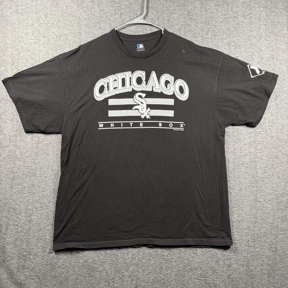 Chicago White Sox Shirt Mens 2XL Black MLB Baseball Genuine Merchandise Graphic